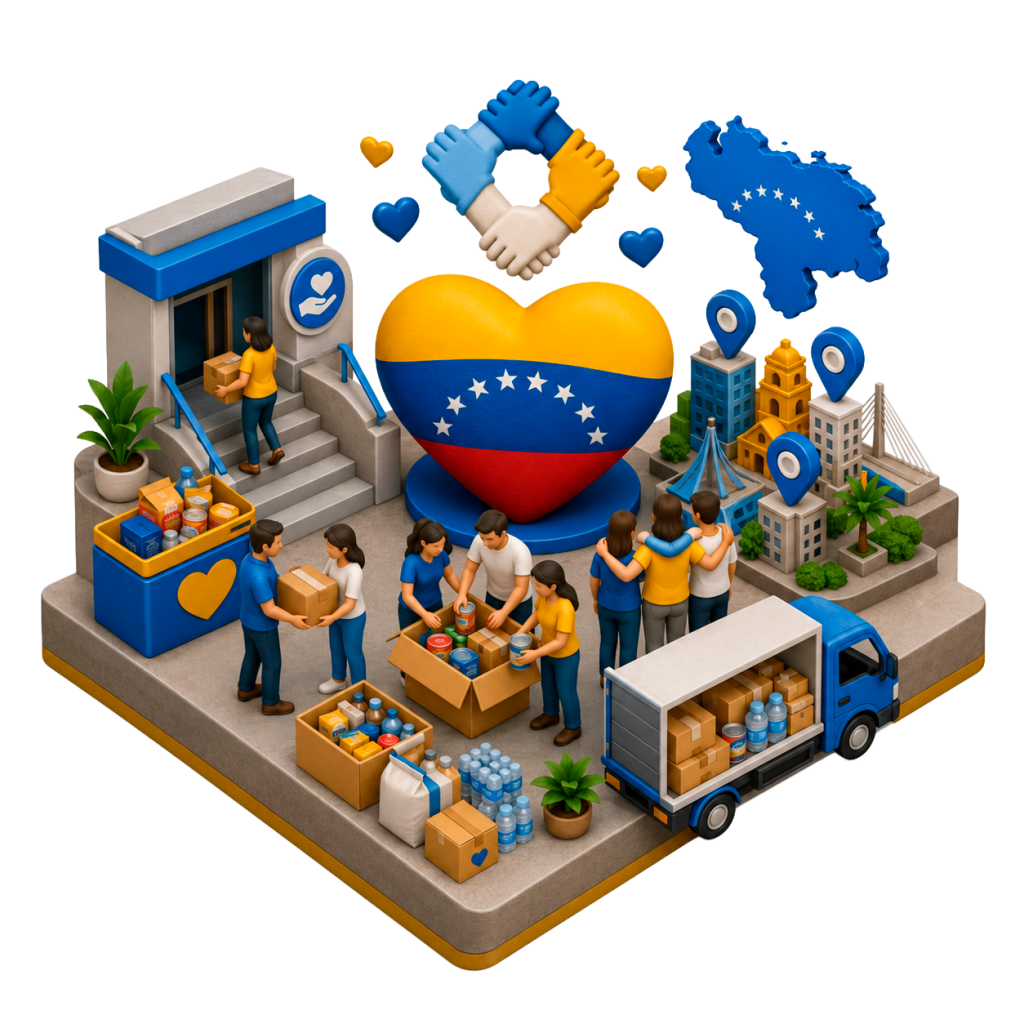 Campaña de donaciones y espacio de oración en solidaridad por Venezuela