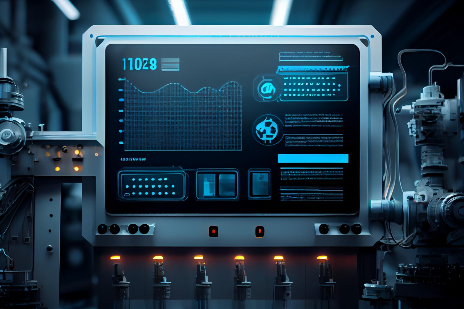 Panel tecnológico para visualización de reportes de producción