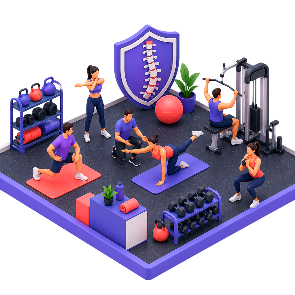 Pausa activa y bienestar Actividad en el gimnasio este 16 de julio