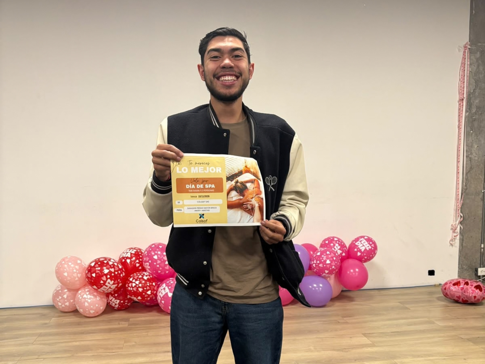 Ganador del Bingo de Amor y Amistad COLSOF